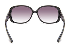 Skechers Women's Sea6167 Square Sunglasses, Shiny Black, 58 mm