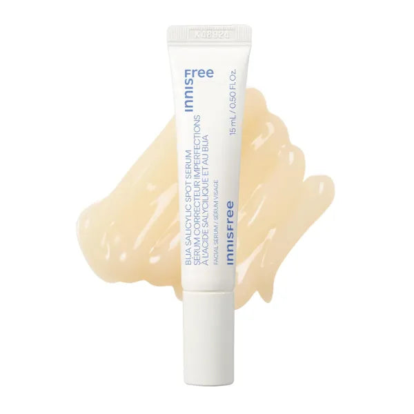 Innisfree Bija Spot Serum with Salicylic Acid & Castor Oil, Korean Treatment for Acne, Pore Care, Smooth Skin, 0.50 Fl Oz
