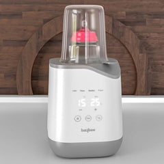 Baybee 5 in 1 Baby Bottle Warmer & Sterilizer | Electric Baby Food, Water & Milk Heater & Defrost with LCD Temperature Display, Smart & BPA Free Nipple, Single Feeding Bottle Sterilizer (Grey II)
