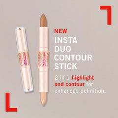 Rimmel London, Insta Duo Contour Stick, 2 x Net Wt. 0.14oz. 4g, Medium