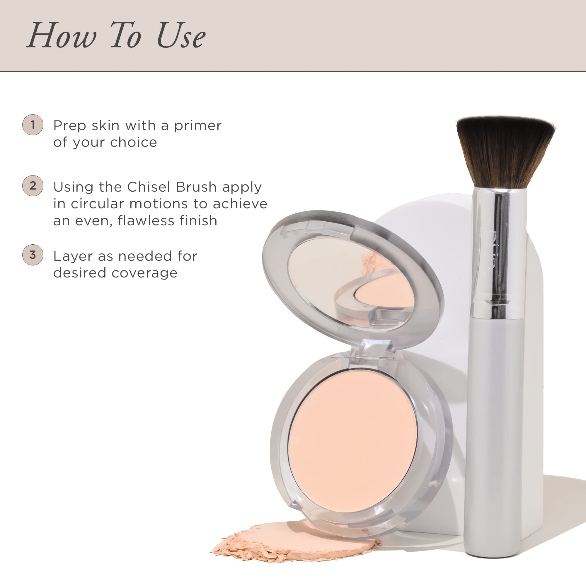 PÜR 4-in-1 Pressed Mineral Makeup SPF 15 Powder Foundation with Concealer & Finishing Powder - Medium to Full Coverage Foundation Makeup - Cruelty-Free & Vegan Friendly, 0.28 Ounce (Pack of 1)