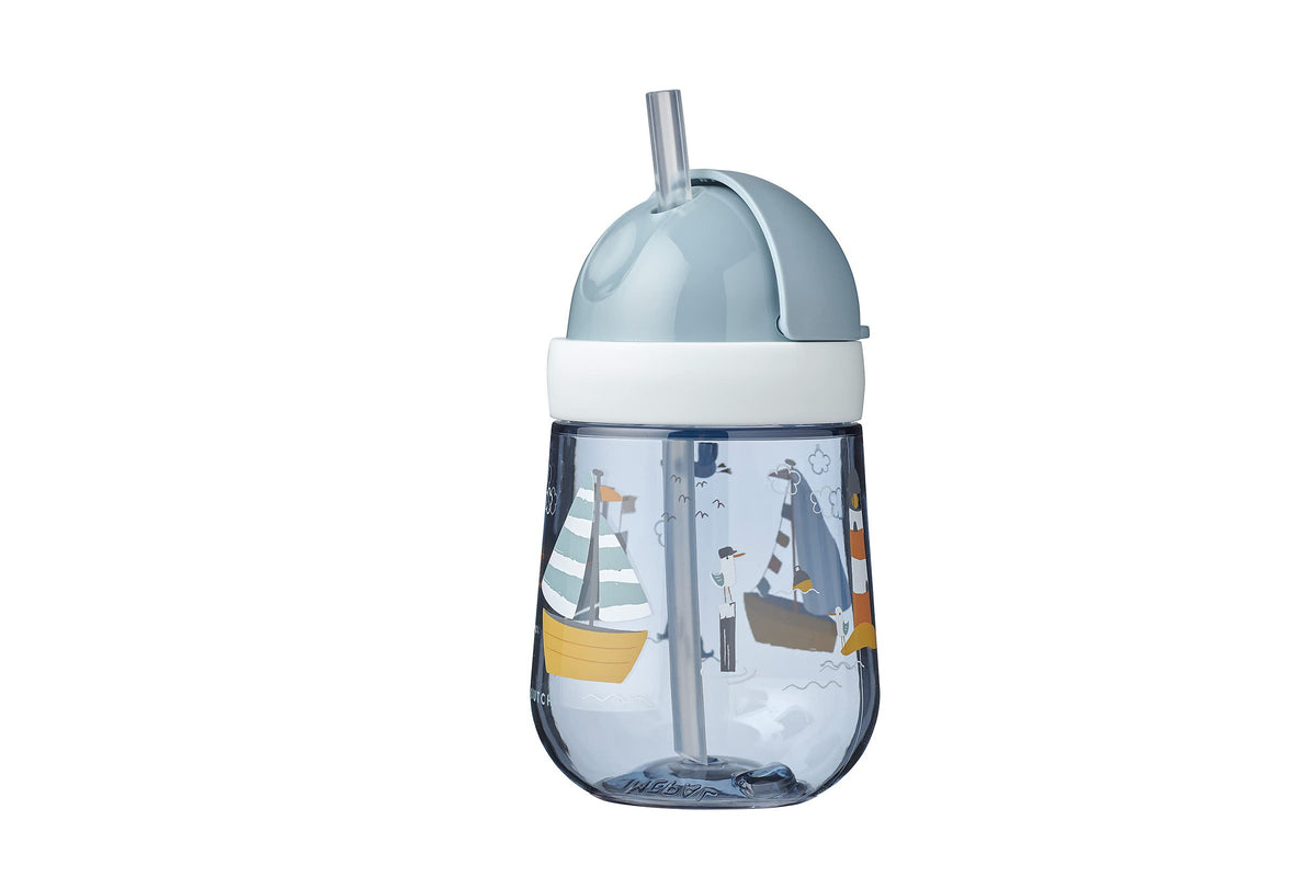 Mepal Mio Sailors Bay Straw Cup from 9 Months Leak-Proof Dishwasher Safe