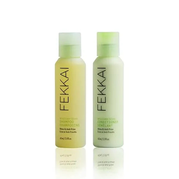 FEKKAI Brilliant Gloss Shampoo + Conditioner Transforms Hair with 4X Shine Free of Sulfates, Parabens, Phthalates