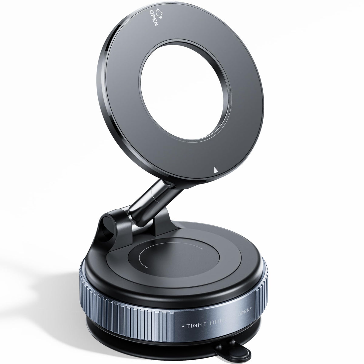 REOKILY Strong Magnetic Car Phone Holder for MagSafe, Ultra Vacuum Suction Cup Phone Mount 360° Cell Phone Holders for Your Car Accessories for iPhone 16 15 14 13 12 Android
