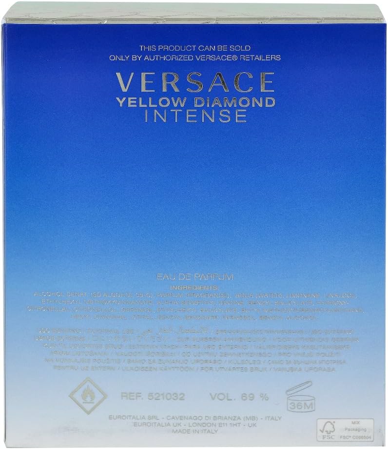 Versace Eau de Parfum For Women, 90 ml