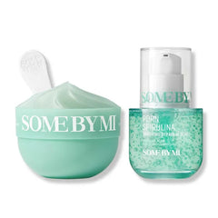 SOME BY MI PDRN Spirulina Soothing Repair Serum & Soothing Sherbet Mask