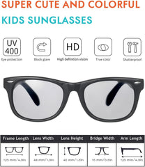 Flexible Kids Sunglasses Polarized Sports Sun Glasses Girls Boys Shades with Straps UV400 Protection Eyewear for Age 2-10