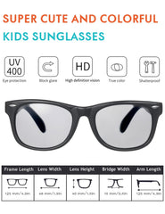 Flexible Kids Sunglasses Polarized Sports Sun Glasses Girls Boys Shades with Straps UV400 Protection Eyewear for Age 2-10