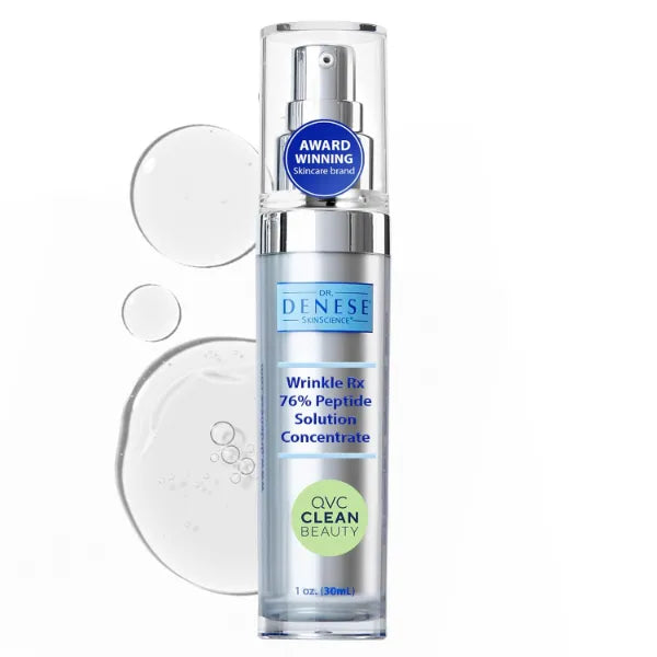 Dr. Denese Wrinkle RX 76% Peptide Solution Concentrate 1 oz – Supports Smoother, Firmer-Looking Skin With Lightweight Hydration – Doctor-Developed Formula for Refined, Youthful-Looking Tone