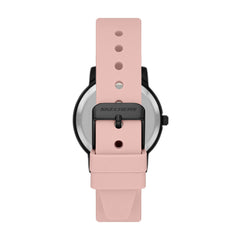 Skechers Women's Watch and Stackable Bracelet Gift Set - Bellflower Black/Pink