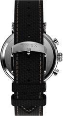 Timex Men Chronograph Watch with a Fabric Strap Standard Chrono - Black