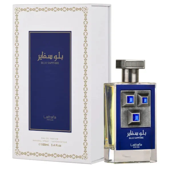 Lattafa Blue Sapphire Eau De Parfum Spray for Unisex - 3.4 Ounce / 100ml