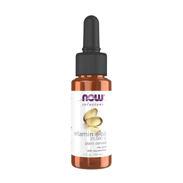 NOW Foods Solutions, E-Oil 23,000 IU, Natural Skin Rejuvenation, Skin Moisturizer, 1-Ounce