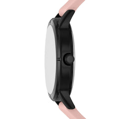 Skechers Women's Watch and Stackable Bracelet Gift Set - Bellflower Black/Pink