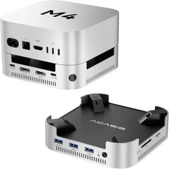 ACASIS 40Gbps Mac mini M4 Dock & Stand – Dual-Bay NVMe SSD Enclosure, Aluminum DP Hub with 4K60Hz, 3× USB-A 10Gbps, 30W PD, SD/TF 4.0, Supports Dual B+M M-Key SSDs for Mac mini M4/M4 Pro 2024