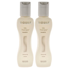 BioSilk Silk Therapy Shampoo - Travel Size - 2 Pack for Unisex 65ml