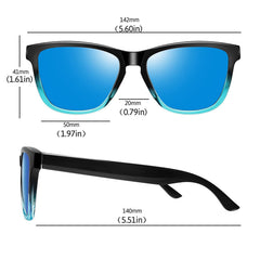 KANASTAL Polarized Sunglasses for Women, Classic Square Mens Sun Glasses, Lightweight Shades for Womens Outdoor 100% UV400 Protection Driving Fishing Golf Outdoor Activities