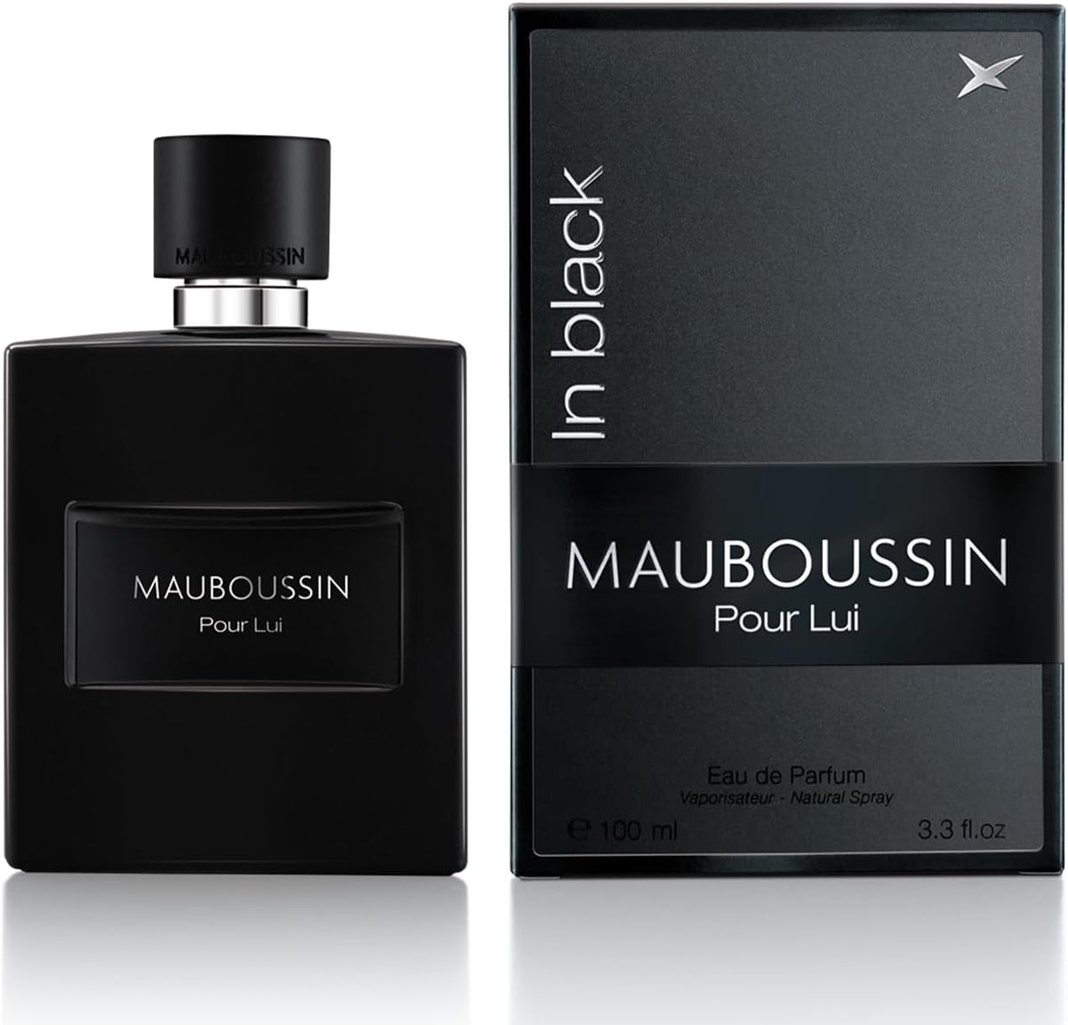 Mauboussin - Pour Lui In Black 100ml (3.3 Fl Oz) - Eau de Parfum for Men - Woody & Oriental Scents