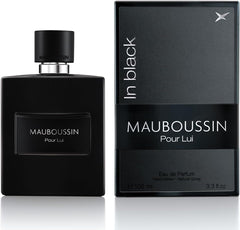 Mauboussin - Pour Lui In Black 100ml (3.3 Fl Oz) - Eau de Parfum for Men - Woody & Oriental Scents