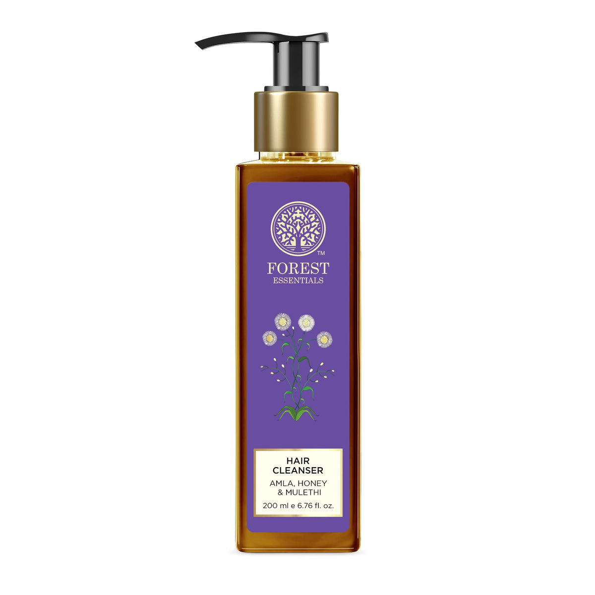 Forest Essentials Hair Cleanser, Amla, Honey and Mulethi, 200ml