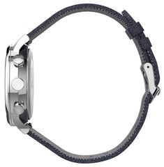 Timex mens Chronograph Watch Waterbury with Leather Strap - Blue