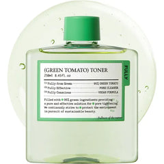 FULLY Green Tomato Toner, Pore Tightening with 95% Green Tomato Extract and VIT C, Skin Soothing and Hydrating, Fragrance Free, Vegan & Dermatologically Tested, 8.45 fl.oz