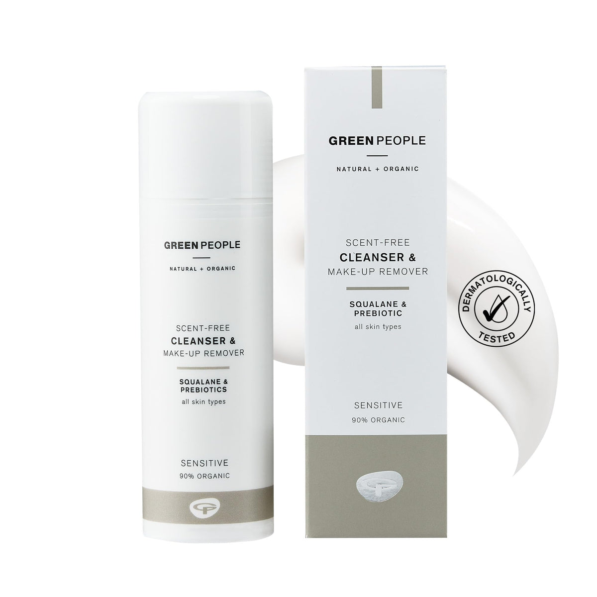 Green People Scent Free Cleanser Suitable for Sensitive Skin - Paraben Free, Unscented - Organic, Cruelty Free & Vegan, 150ml