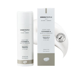 Green People Scent Free Cleanser Suitable for Sensitive Skin - Paraben Free, Unscented - Organic, Cruelty Free & Vegan, 150ml