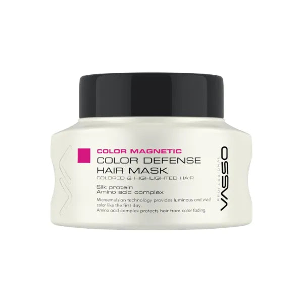 Vasso COLOR Magnetic Defense Hair Mask – Color Protection & Shine Enhancing Treatment - 150 ml