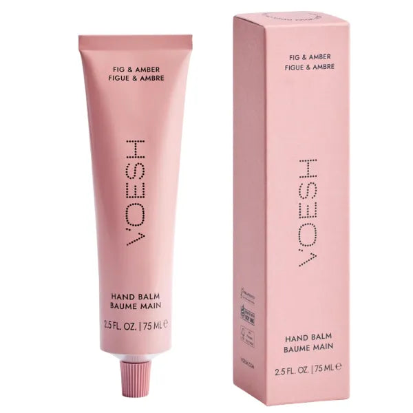 VOESH Vegan Hand Balm Fig & Amber 2.5 oz. – K-Beauty Korean Skincare Hand Cream for Dry Hands – Non-Greasy Fast-Absorbing Moisturizer with Turmeric Mango Butter and Squalane