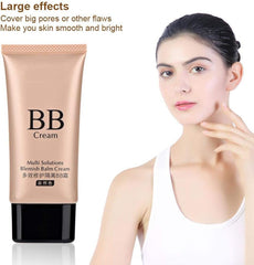FRIDNL 3 Colors Smooth BB Cream Makeup Base Face Liquid Foundation, Concealer Whitening Moisturizer Oil-control Waterproof Liquid Foundation(Natural)