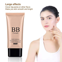FRIDNL 3 Colors Smooth BB Cream Makeup Base Face Liquid Foundation, Concealer Whitening Moisturizer Oil-control Waterproof Liquid Foundation(Natural)