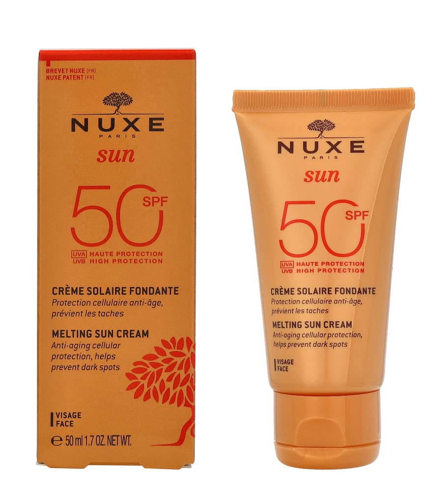 Nuxe Sun High Protection Fondant Cream Spf 50 UVB protection, water resistant, with plant extracts For Women- 50 ml