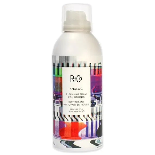 R+Co Analog Cleansing Foam Conditioner, Weightless Conditioner for Nourished, Shiny and No Frizz Hair 177 ml