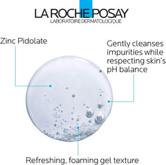La Roche-Posay Effaclar Purifying Foaming Gel Cleanser for Oily Skin, 1.69 Fl oz