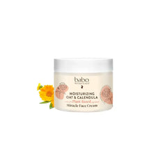 Babo Botanicals Moisturizing Oat & Calendula Miracle Face Cream – Shea Butter Hydration for Dry or Sensitive Skin – Gentle for Baby, Toddler, Kids & Family – Vegan, 2 Fl Oz
