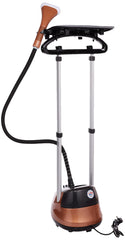 Clikon 2.2 Liter Capacity Garment Steamer With Height Adjustable Ironing Board, 45 second heating time, Heat Insulated Steam Hose, 2000 Watts, Brown - CK4036