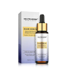 Neutriherbs Hair Growth Serum For Women and Men, Hair Serum With Biotin and Peptides, for Hair Loss, Thinning Hair,Get Thicker, Fuller Looking Hair - 1 Fl Oz