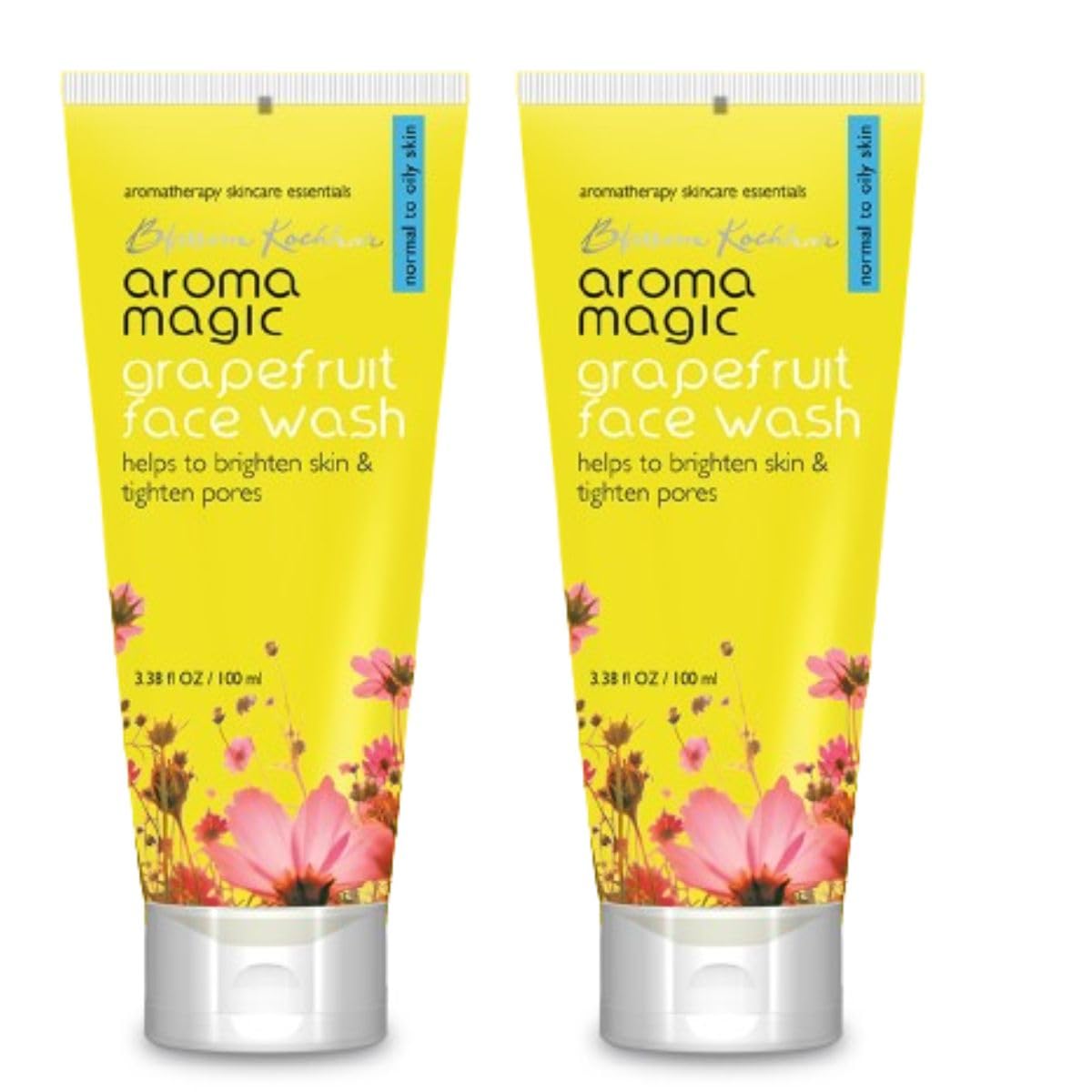 Aroma Magic Grapefruit Face Wash – 100 mL Refreshing Cleanser for Oily & Hyperpigmented Skin (Pack of 2)