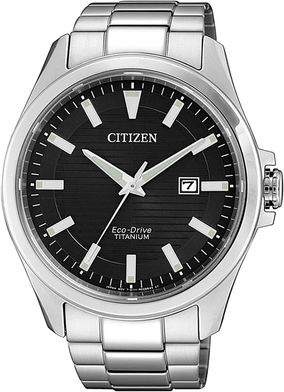 Citizen Men Analogue Eco-Drive Watch with Titanium Strap BM7470-84E, White, One Size, Bracelet