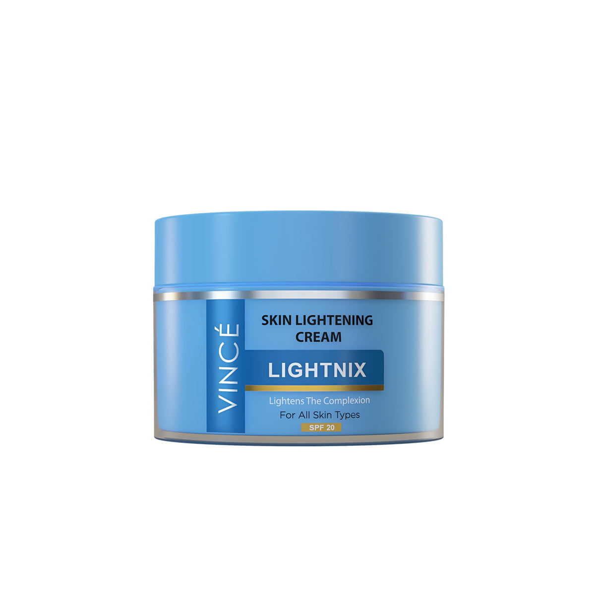 Vince Lightening Cream – Brightens & Evens Skin Tone – Reduces Dark Spots, Hydrates, Softens & Smooths Skin, Protects Against Sun Damage with SPF 20, Paraben Free, 50ml