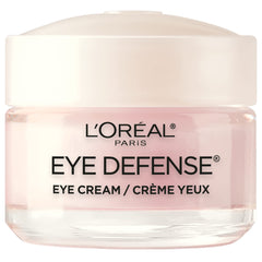 L'Oreal Paris Eye Cream to Reduce Puffiness, Lines and Dark Circles, Skincare Dermo-Expertise Eye Defense Eye Cream with Caffeine and Hyaluronic Acid For All Skin Types, 0.5 oz.