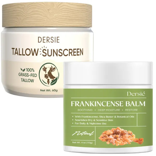 Dersie Natural Care Bundle: Beef Tallow Sunscreen + Frankincense Balm