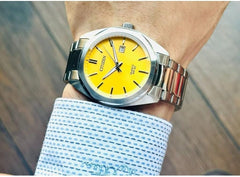 Citizen Analog Yellow Dial Men's Watch
