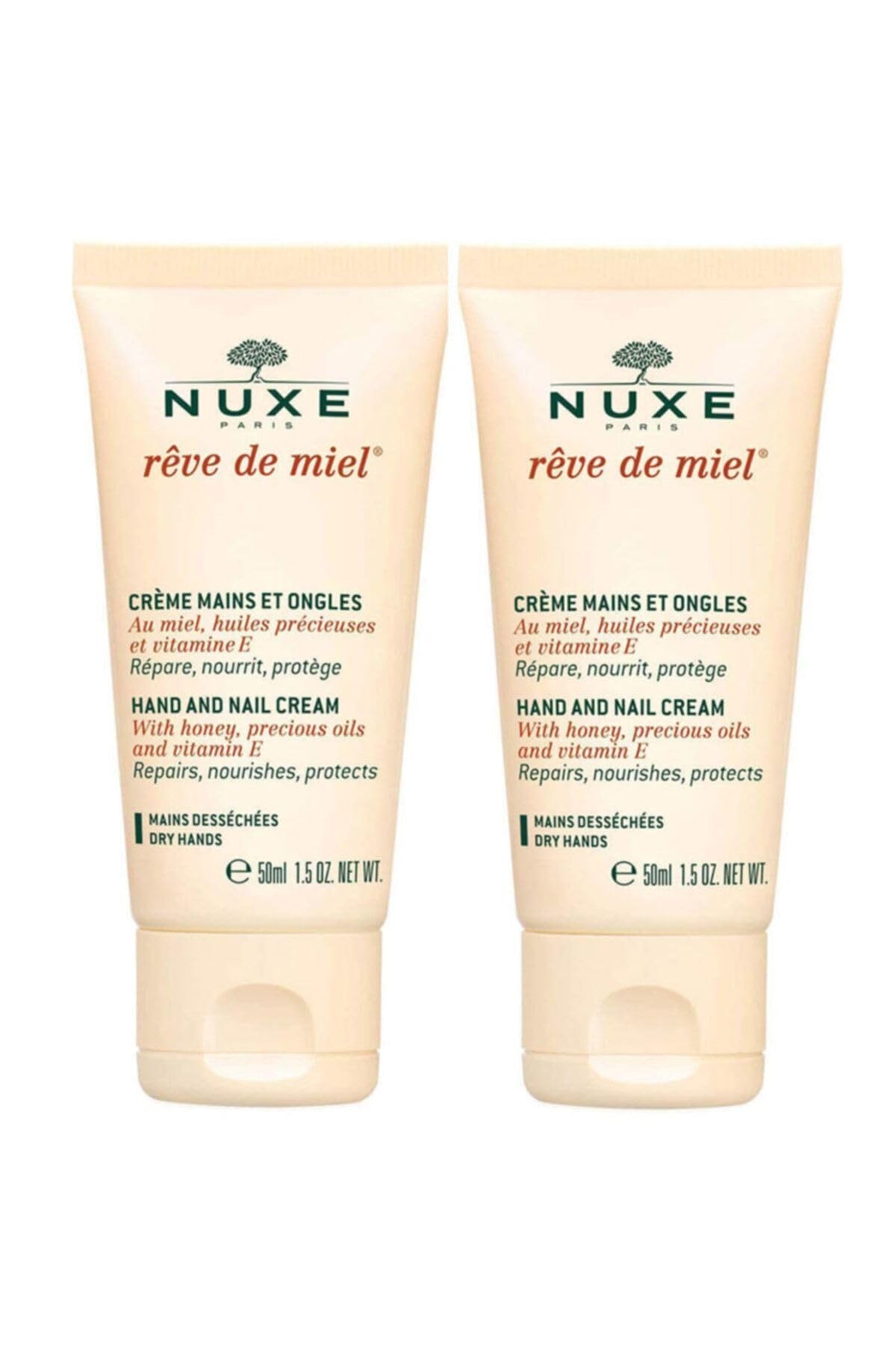 Nuxe Honey Dream Hand And Nail Cream For Women Without Smell - 50Ml (Pack of 2)