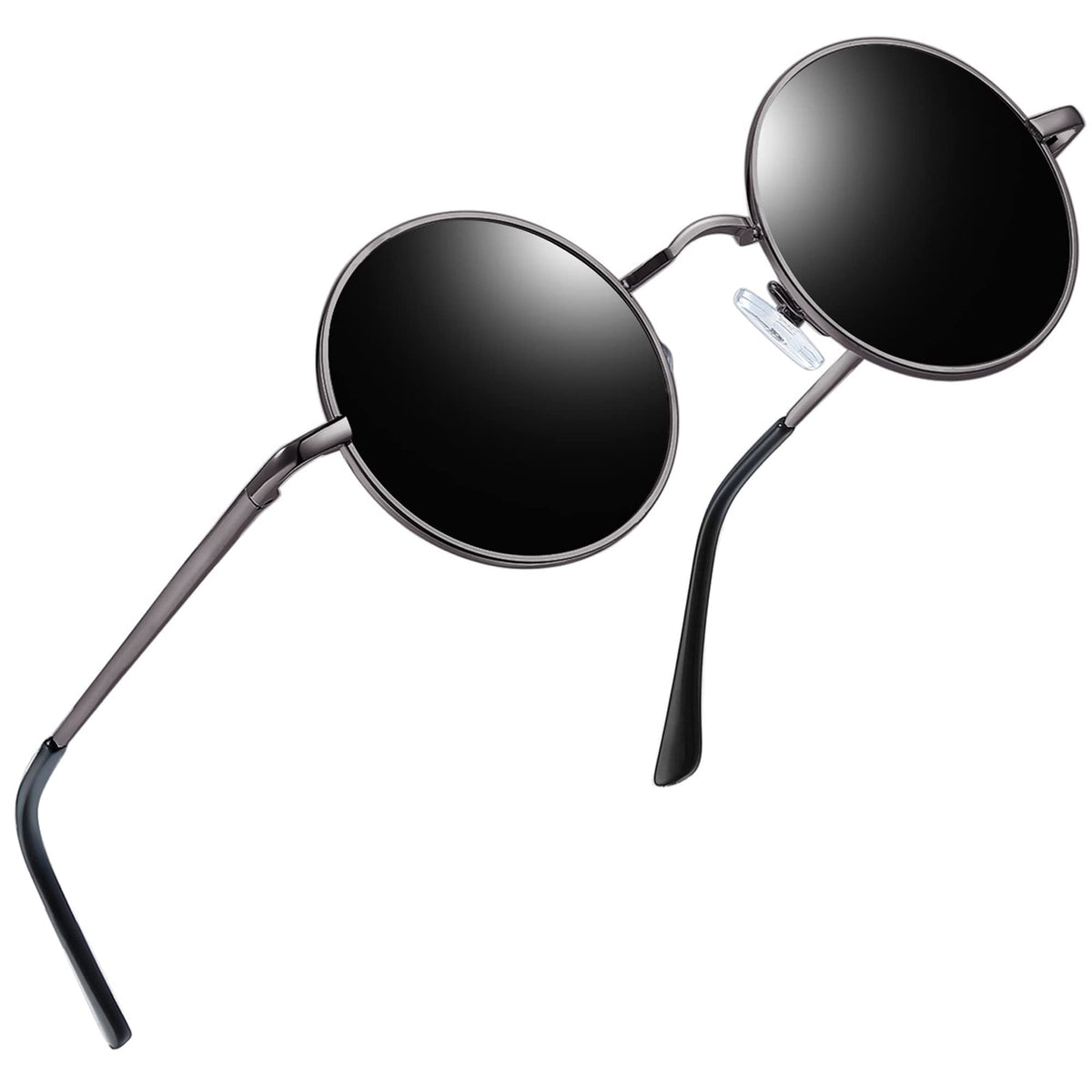Joopin Round Polarized Sunglasses for Men Women, UV Protection Sun Glasses Small Circle Hippie Lennon Shades Sunglasses