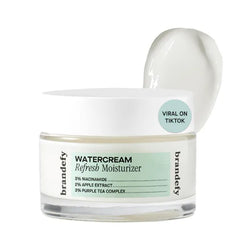 Brandefy Water Cream Refresh Moisturizer - Lightweight, Pore-Refining Hydration Burst for Smooth, Super Hydrated Skin, Daily Face Moisturizer, Made in US (1.6 Oz)