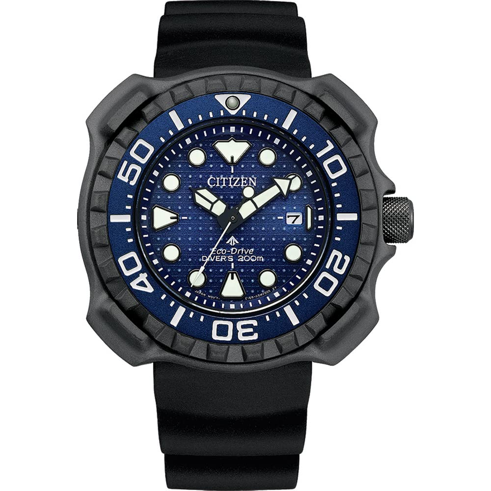 Citizen Men's Analogue Eco-Drive Watch with a Rubber Band Promaster Marine