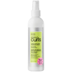 ALL ABOUT CURLS Curls For Days Finishing Spray | Touchable Flexible Hold | De-Frizz | Locks Out Humidity | All Curly Hair Types | Vegan & Cruelty Free | Sulfate Free | 8 Fl Oz