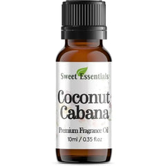 Sweet Essentials Coconut Cabana, Premium Fragrance Oil, Aromatherapy, Diffuser, Crafts, Soap, Home Scents, Bath & Body, DIY Parfum and Much More. Versatile & Long-Lasting 10ml (0.35fl oz)